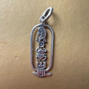 925 Sterling Silver egyptian hieroglyphs pendant